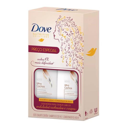 Kit Dove Shampoo 200ml + Condicionador 400ml Ultra Cachos Preço Especial - Imagem em destaque