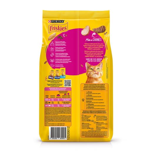 NESTLÉ® PURINA® FRISKIES® Ração Seca para Gatos Adultos Mix de Carnes 1kg - Imagem em destaque