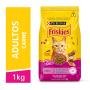 NESTLÉ® PURINA® FRISKIES® Ração Seca para Gatos Adultos Mix de Carnes 1kg