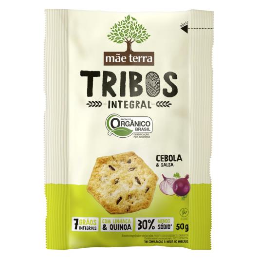 Biscoito Salgado Orgânico Mãe Terra Tribos Cebola 50g - Imagem em destaque