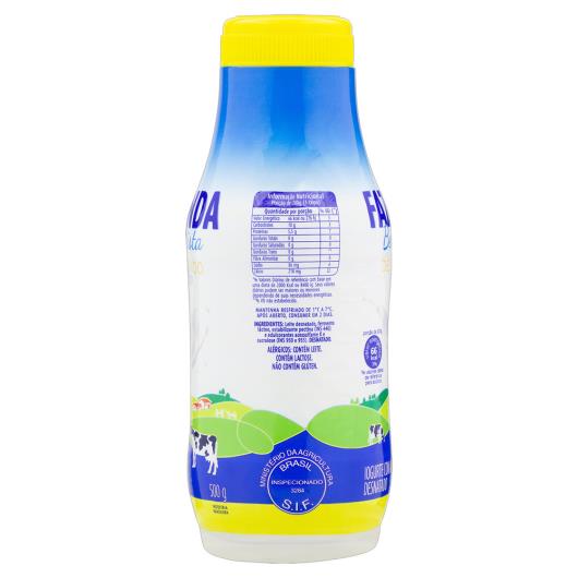 Iogurte Desnatado Fazenda Bela Vista Garrafa 500g - Imagem em destaque
