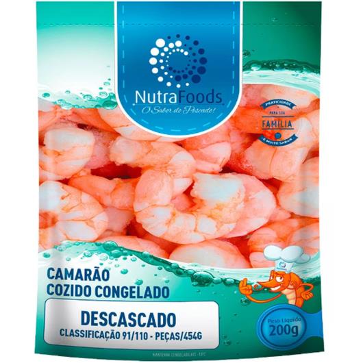 Camarão Nutra Foods Descascado Cozido Classificação 91/110 200g - Imagem em destaque
