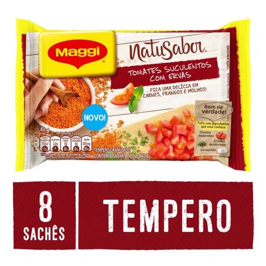Tempero MAGGI Natusabor Tomates Suculentos com Ervas 40g - Imagem em destaque