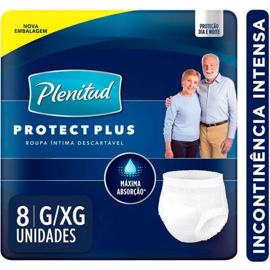 Roupa Íntima PLENITUD Protect Plus G/XG - 8 unidades - Imagem em destaque