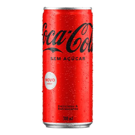 REFRIGERANTE COCA-COLA SEM AÇÚCAR LATA 310ML - Imagem em destaque