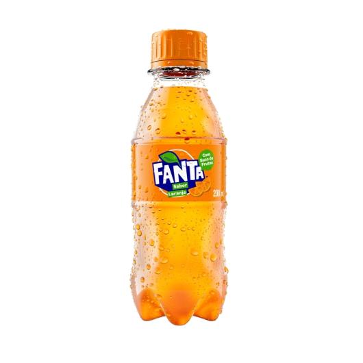Refrigerante mini laranja Fanta pet 200ml - Imagem em destaque