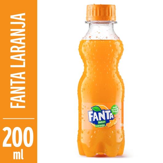 Refrigerante mini laranja Fanta pet 200ml - Imagem em destaque