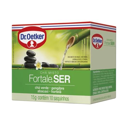 Chá Misto Dr. Oetker Fortale-SER Verde com Gengibre, Abacaxi e Hortelã 15g - Imagem em destaque