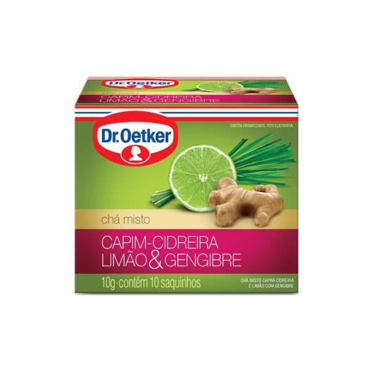 Chá Dr. Oetker Capim-Cidreira, Limão e Gengibre 10g - Imagem em destaque