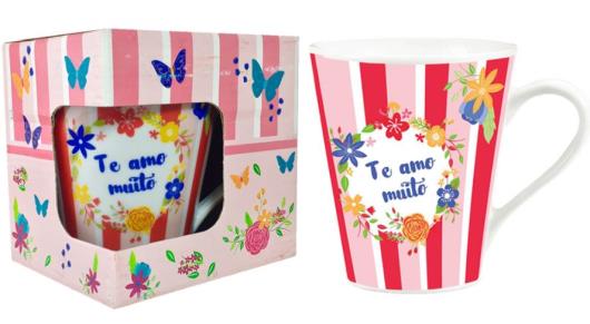 Caneca Allmix Porcelana Te Amo Muito - Imagem em destaque