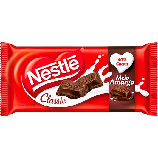 Chocolate Nestlé Classic Meio Amargo 100g - Imagem em destaque