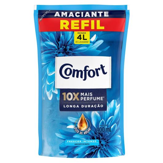 Amaciante Concentrado Comfort Frescor Intenso 900 ml Refil - Imagem em destaque