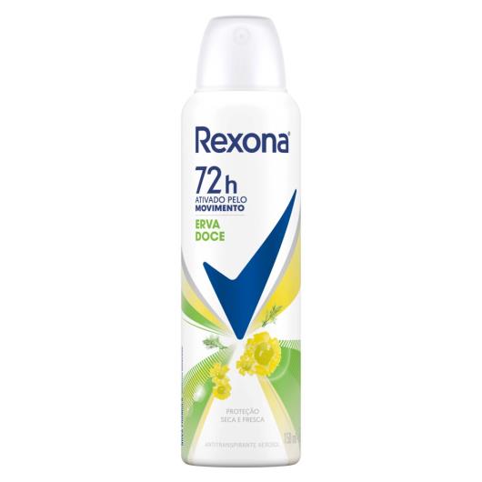 Desodorante Antitranspirante Aerosol Feminino Rexona Erva Doce 150ml - Imagem em destaque