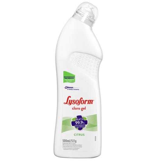 Desinfetante Lysoform Cloro em Gel Bruto Citrus 500ml - Imagem em destaque