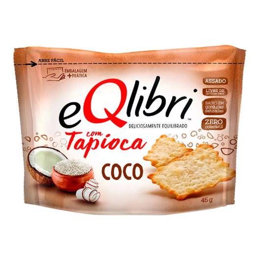 Biscoito EQlibri com Tapioca e Coco 45g - Imagem em destaque