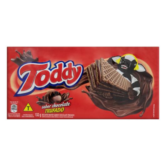 Biscoito Wafer Recheio Chocolate Trufado Toddy Pacote 132G - Imagem em destaque