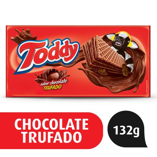 Biscoito Wafer Recheio Chocolate Trufado Toddy Pacote 132G - Imagem em destaque