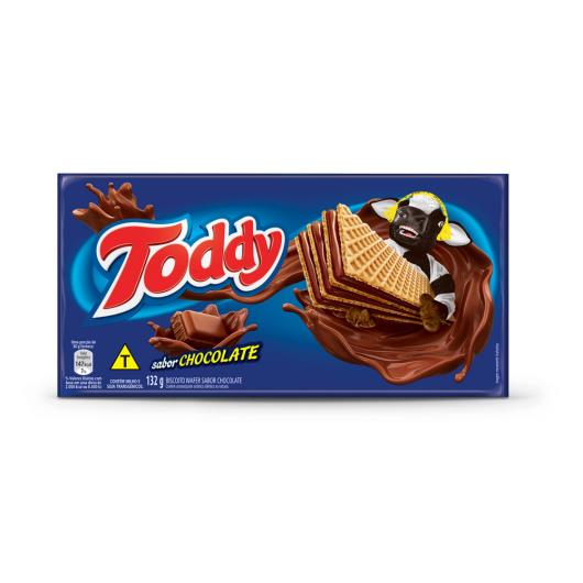 Biscoito Wafer Recheio Chocolate Toddy Pacote 132G - Imagem em destaque