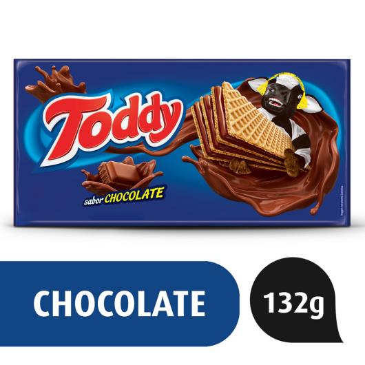 Biscoito Wafer Recheio Chocolate Toddy Pacote 132G - Imagem em destaque