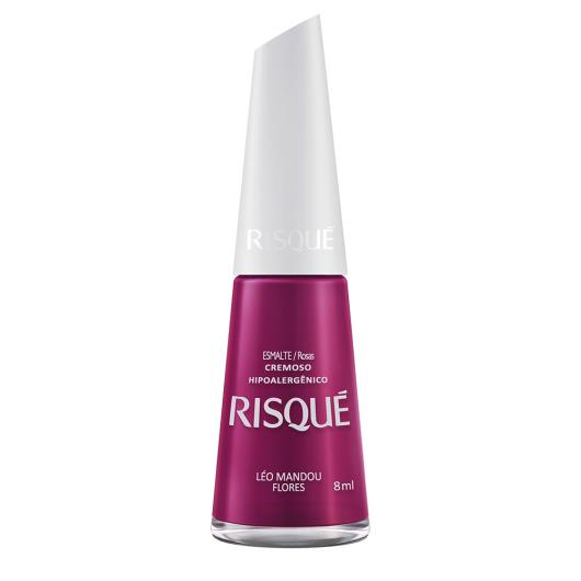 Esmalte Risqué Cremoso Léo Mandou Flores 8ml - Imagem em destaque