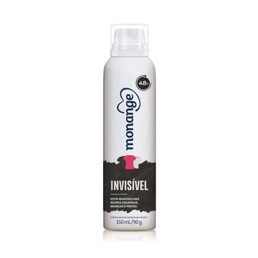 Desodorante Aerossol Antitranspirante Monange Feminino Invisível 150ml - Imagem em destaque