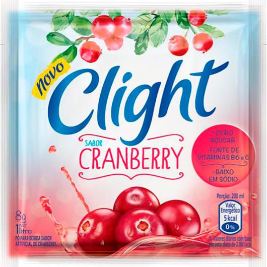 Bebida em Pó CLIGHT Cranberry 8g - Imagem em destaque