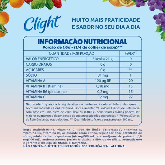 Refresco Em Pó Clight Limonada 8g - Imagem em destaque