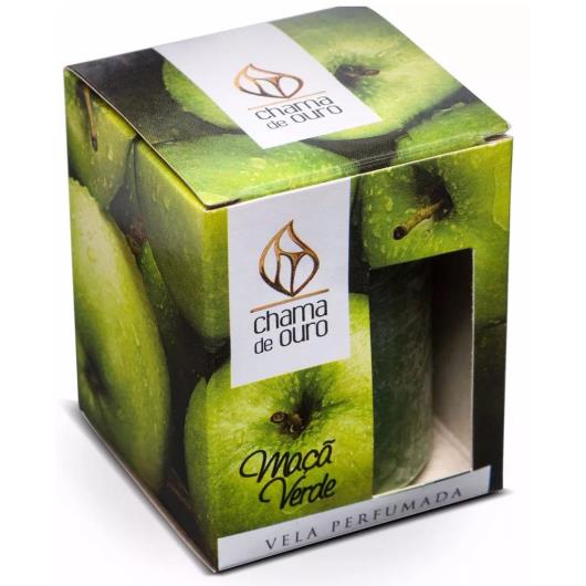 Vela Chama de Ouro perfumada maçã verde 60g - Imagem em destaque