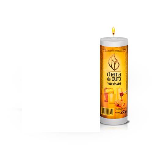 Vela perfumada mel amarelo Chama de Ouro 250G - Imagem em destaque
