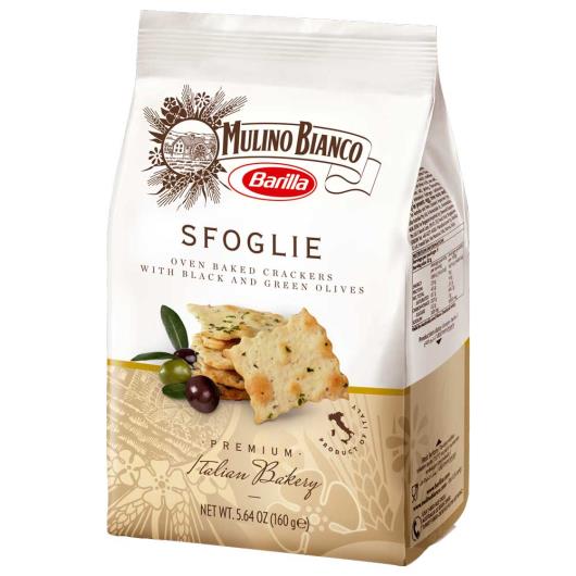 Biscoito Barilla Sfoglie azeitonas verdes e pretas 160g - Imagem em destaque