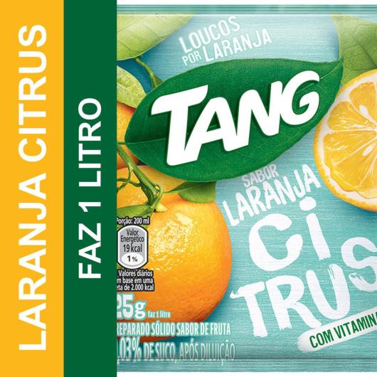 Refresco em pó bebida Tang Laranja Citrus 25g - Imagem em destaque