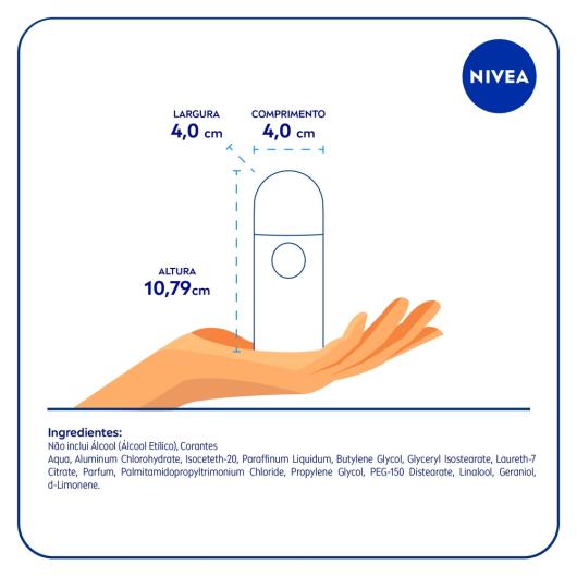 NIVEA Men Desodorante Antitranspirante Roll On Invisible for Black & White Fresh 50ml - Imagem em destaque