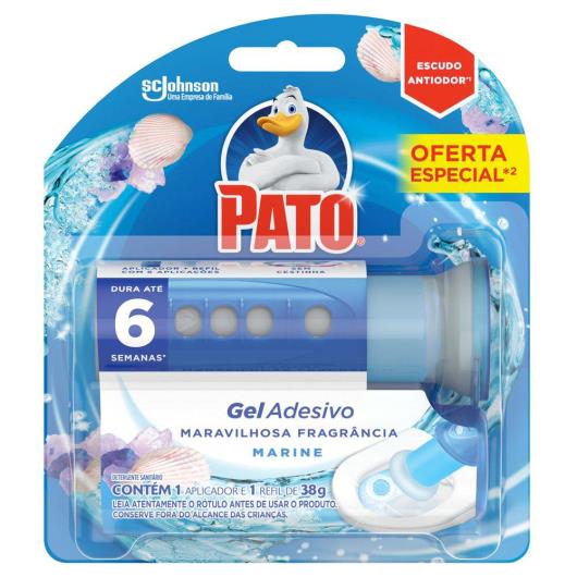 Detergente Sanitário Pato Gel Adesivo Marine Refil 6 Discos Aparelho Grátis - Imagem em destaque