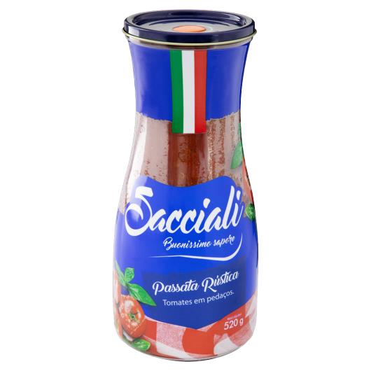 Passata de Tomate Rústica Sacciali Vidro 520g - Imagem em destaque