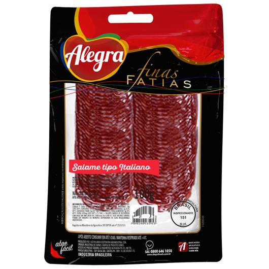 Salame Alegra Tipo Italiano Fatiado 100g - Imagem em destaque