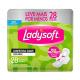 Absorvente Ladysoft Normal Cobertura Suave Com Abas Leve Mais Por Menos 28 Unidades - Imagem 07896061980244.png em miniatúra