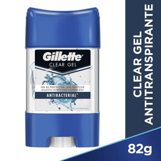 Desodorante Gel Antitranspirante Gillette Antibacterial 82g - Imagem em destaque