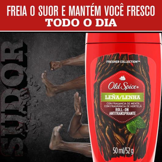 Desodorante Old Spice Roll On Lenha 52g - Imagem em destaque