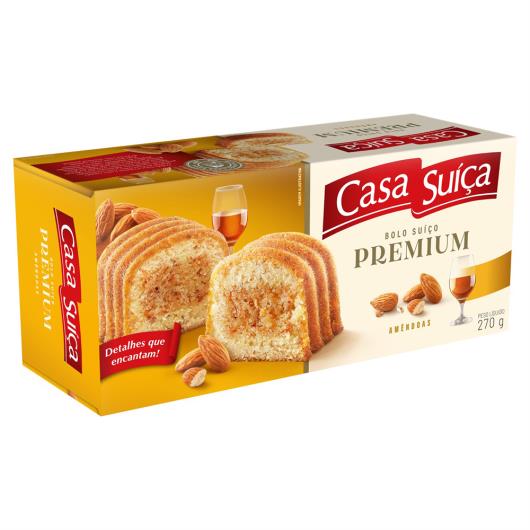 Bolo Suíço Amêndoas Casa Suíça Premium Caixa 270g - Imagem em destaque