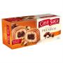 Bolo Suíço Avelãs e Chocolate Cobertura Chocolate Casa Suíça Premium Caixa 270g