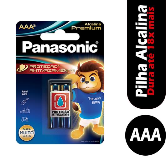 Pilha Panasonic  Alcalinas Premium AAA 2 unids - Imagem em destaque