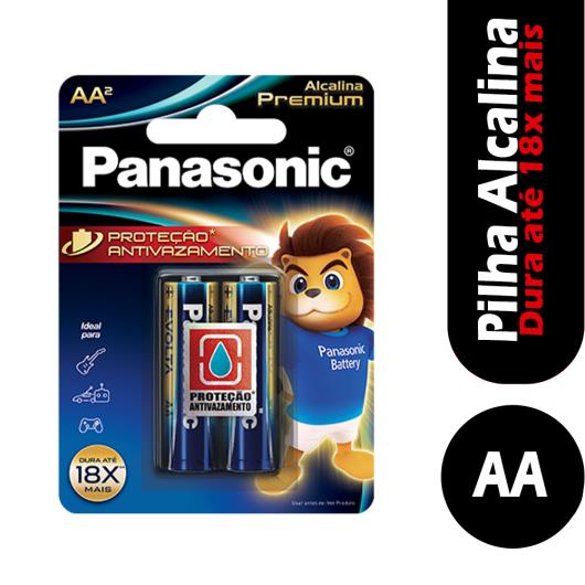 Pilha Alcalina Premium Panasonic AA2 - Imagem em destaque
