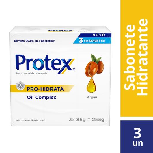 Sabonete Barra Antibacteriano Protex Pro Hidrata Argan 85g Promo 3un c/ Desconto - Imagem em destaque