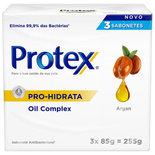 Sabonete Barra Antibacteriano Protex Pro Hidrata Argan 85g Promo 3un c/ Desconto - Imagem em destaque