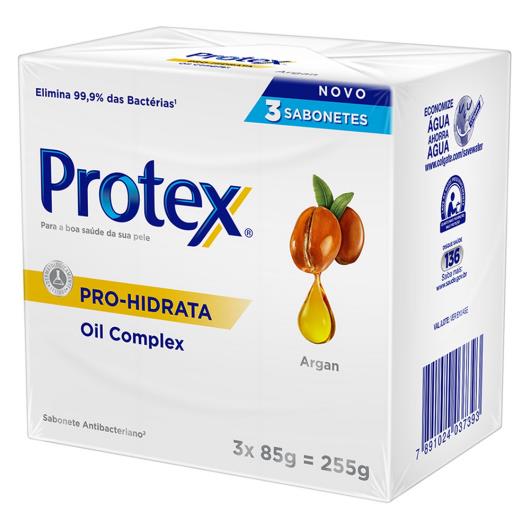 Sabonete Barra Antibacteriano Protex Pro Hidrata Argan 85g Promo 3un c/ Desconto - Imagem em destaque