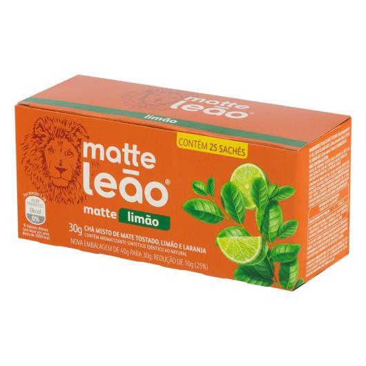 Chá Mate Limão Matte Leão Caixa 30g 25 Unidades - Imagem em destaque