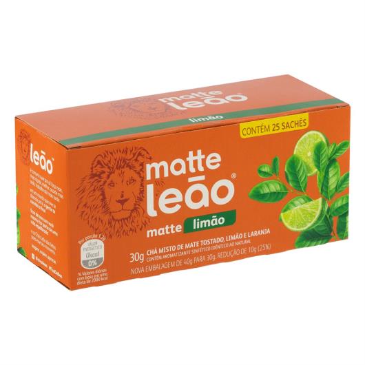 Chá Mate Limão Matte Leão Caixa 30g 25 Unidades - Imagem em destaque