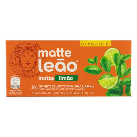 Chá Mate Limão Matte Leão Caixa 30g 25 Unidades - Imagem em destaque