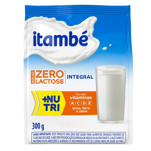 Leite em pó integral zero lactose Itambé sachê 300g - Imagem em destaque