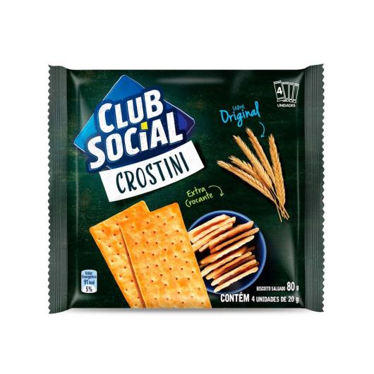 Biscoito Club Social Crostini Original 80g - Imagem em destaque